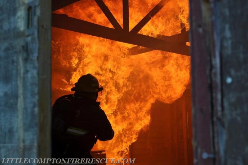 Live Burn Training - Photo Courtesy of Jessica Vandal-Hussey